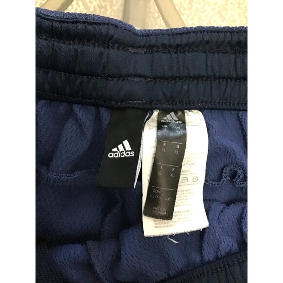 ADIDAS-MENS BLUE STRAIGHT LEG JOGGER SWEATPANTS Men’s SIZE X-LARGE - Picture 3 of 6